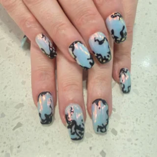 Image 24: #xcellentnailsalon #nailart #naildesign #nailstyle #prettynails #newnails #whitenails #beautynails #gelnailart #dippowder #dippowdernails #snsnails #snsdesign #goldenglowspany #nyc #manhattan #nycsnsnail#3dnailart#3dnailddesign#chromenail#chromenailart#Halloweennow