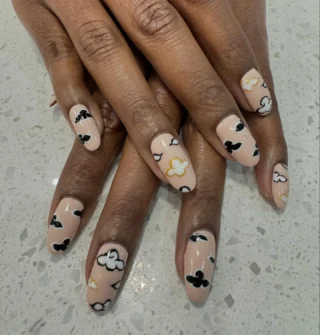 Image 23: #xcellentnailsalon #nailart #naildesign #nailstyle #prettynails #newnails #whitenails #beautynails #gelnailart #dippowder #dippowdernails #snsnails #snsdesign #goldenglowspany #nyc #manhattan #nycsnsnail#3dnailart#3dnailddesign#chromenail#chromenailart#Halloweennow